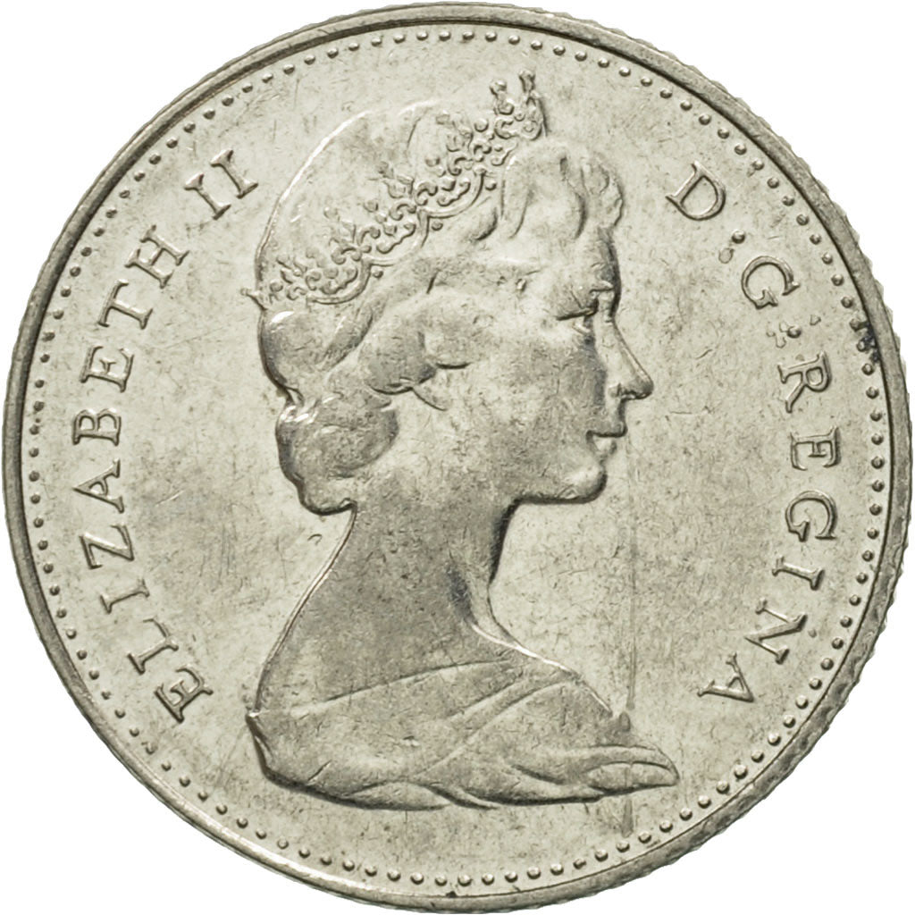 Coin, Canada, Elizabeth II, 10 Cents, 1968, Royal Canadian Mint, Ottawa