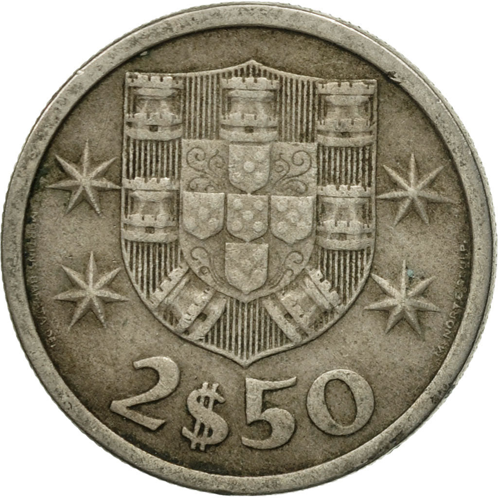 Monnaie, Portugal, 2-1/2 Escudos, 1969, TTB, Copper-nickel, KM:590