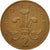 Monnaie, Grande-Bretagne, Elizabeth II, 2 Pence, 1988, British Royal Mint, TTB