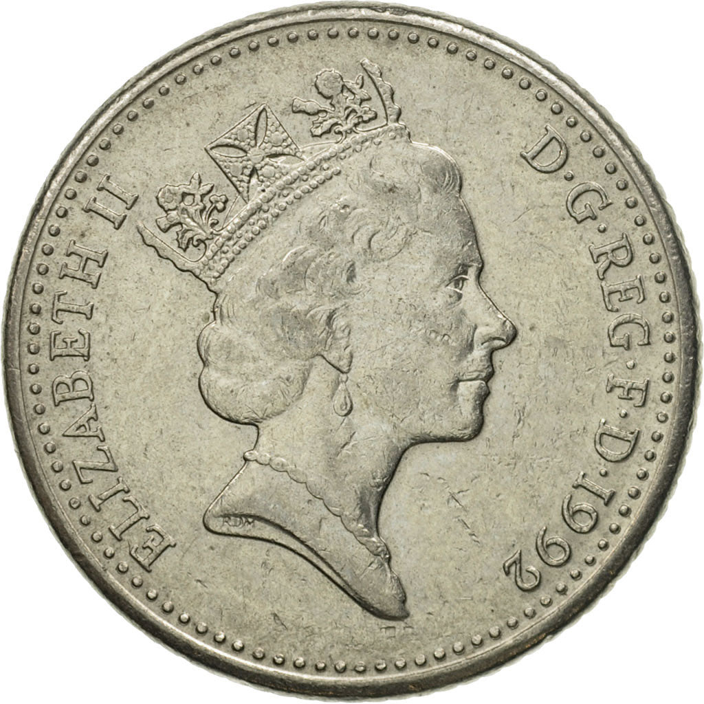 Coin, Great Britain, Elizabeth II, 10 Pence, 1992, EF(40-45), Copper-nickel
