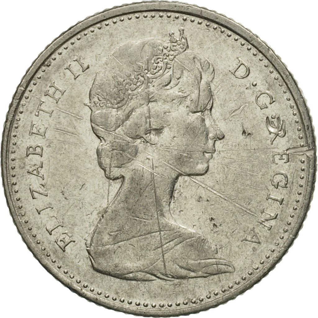 Coin, Canada, Elizabeth II, 10 Cents, 1972, Royal Canadian Mint, Ottawa