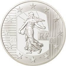 FRANCE, 10 Euro, 2009, KM #1584, MS(65-70), Silver, 37, 22.43