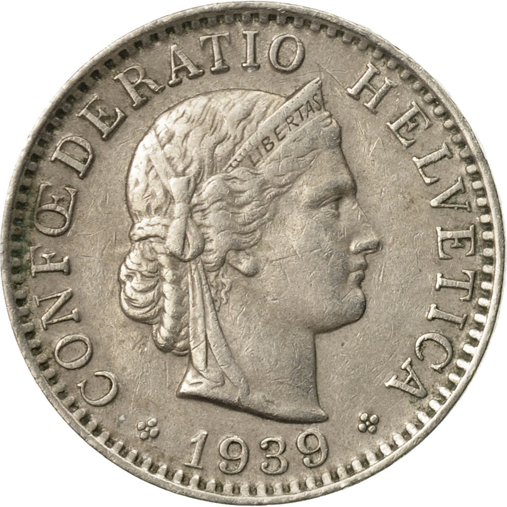 Coin, Switzerland, 20 Rappen, 1989, Bern, EF(40-45), Copper-nickel, KM:29a