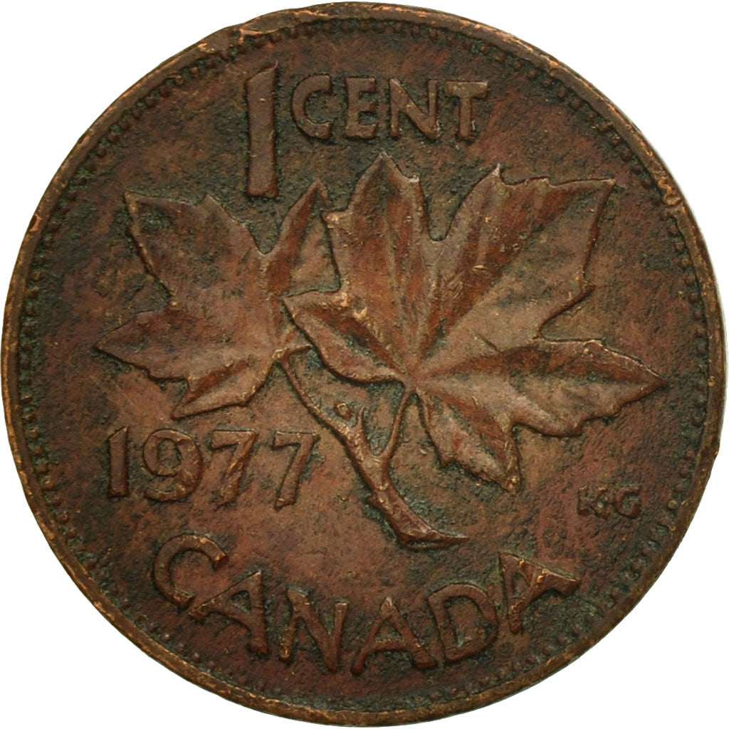 Coin, Canada, Elizabeth II, Cent, 1977, Royal Canadian Mint, Ottawa, VF(30-35)