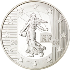 FRANCE, 1-1/2 Euro, 2006, Paris, KM #2055, MS(65-70), Silver, 22.43