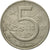 Moneta, Czechosłowacja, 5 Korun, 1966, EF(40-45), Miedź-Nikiel, KM:60