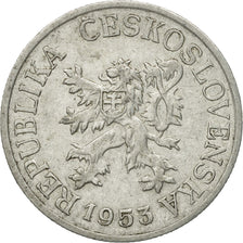 Coin, Czechoslovakia, 25 Haleru, 1953, EF(40-45), Aluminum, KM:39