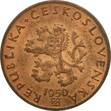 Coin, Czechoslovakia, 20 Haleru, 1950, EF(40-45), Bronze, KM:20