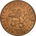 Moneda, Checoslovaquia, 20 Haleru, 1950, MBC, Bronce, KM:20
