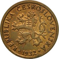Coin, Czechoslovakia, 10 Haleru, 1932, EF(40-45), Bronze, KM:3