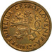 Coin, Czechoslovakia, 10 Haleru, 1932, EF(40-45), Bronze, KM:3