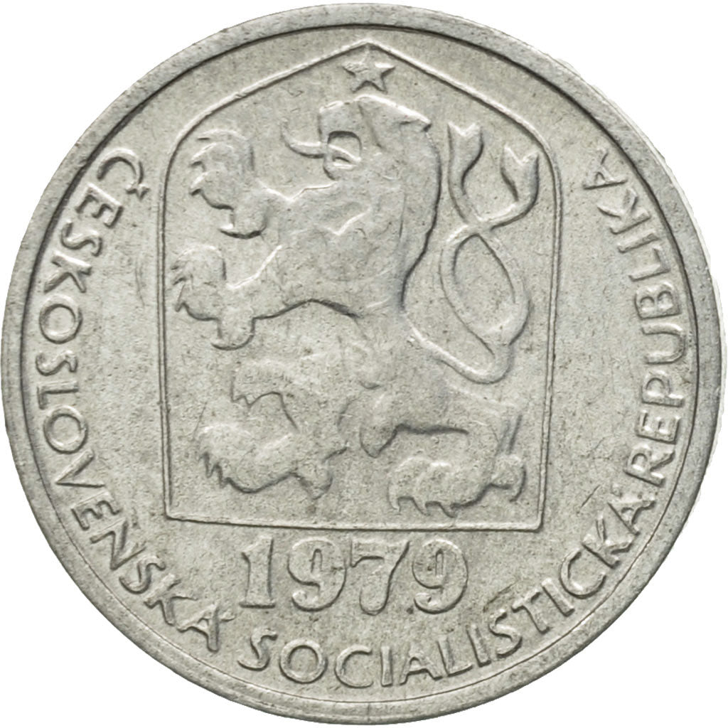 Coin, Czechoslovakia, 5 Haleru, 1979, EF(40-45), Aluminum, KM:86