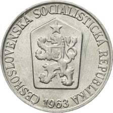 Coin, Czechoslovakia, 3 Halere, 1963, AU(50-53), Aluminum, KM:52