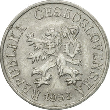 Coin, Czechoslovakia, Haler, 1953, EF(40-45), Aluminum, KM:35