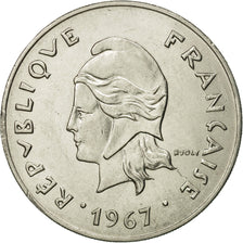 Coin, New Caledonia, 50 Francs, 1967, Paris, AU(50-53), Nickel, KM:7