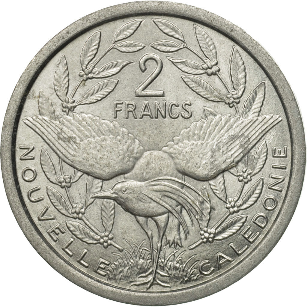Monnaie, Nouvelle-Calédonie, 2 Francs, 1971, Paris, TTB+, Aluminium, KM:9