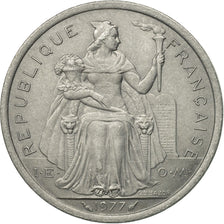 Münze, Neukaledonien, 2 Francs, 1977, Paris, SS, Aluminium, KM:14