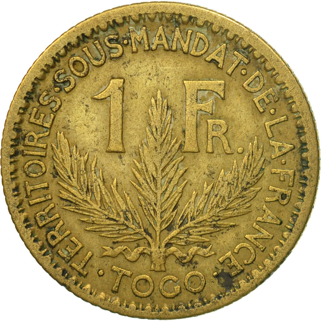 Coin, Togo, Franc, 1924, Paris, EF(40-45), Aluminum-Bronze, KM:2