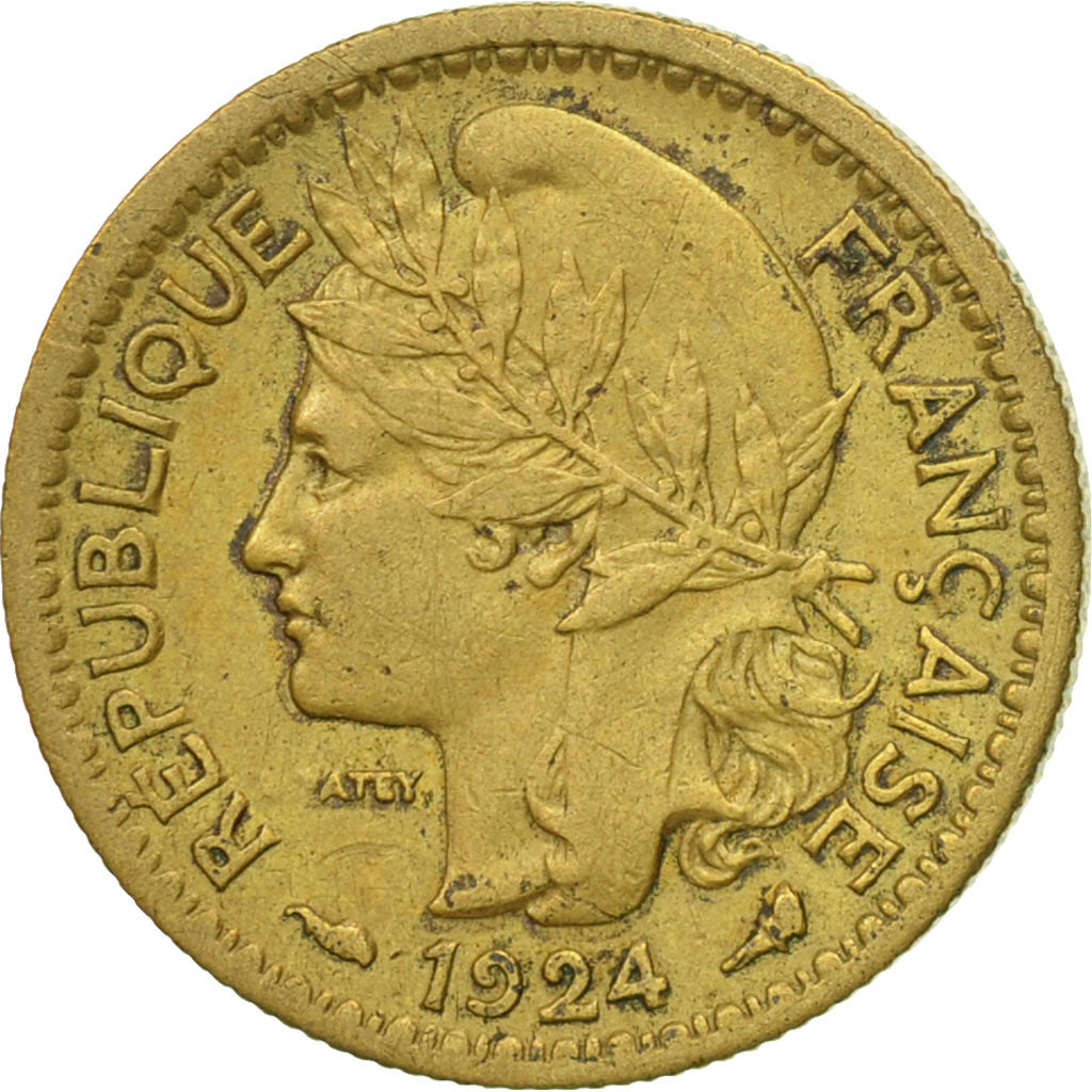 Coin, Togo, 50 Centimes, 1924, Paris, EF(40-45), Aluminum-Bronze, KM:1