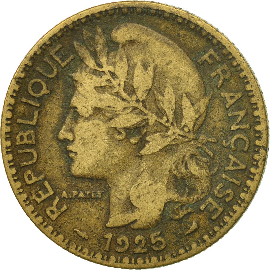 Moneta, Togo, 2 Francs, 1925, Paris, MB+, Alluminio-bronzo, KM:3