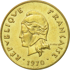 Coin, New Hebrides, 5 Francs, 1970, Paris, AU(50-53), Nickel-brass, KM:6.1