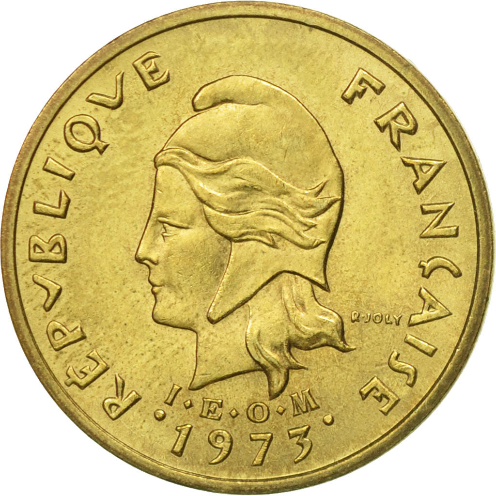 Coin, New Hebrides, 2 Francs, 1973, Paris, EF(40-45), Nickel-brass, KM:5.2