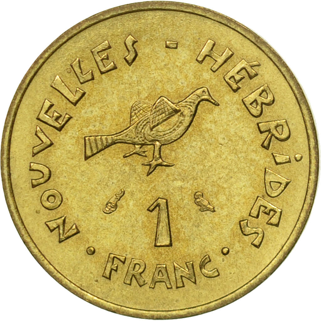 Coin, New Hebrides, Franc, 1970, Paris, AU(50-53), Nickel-brass, KM:4.1