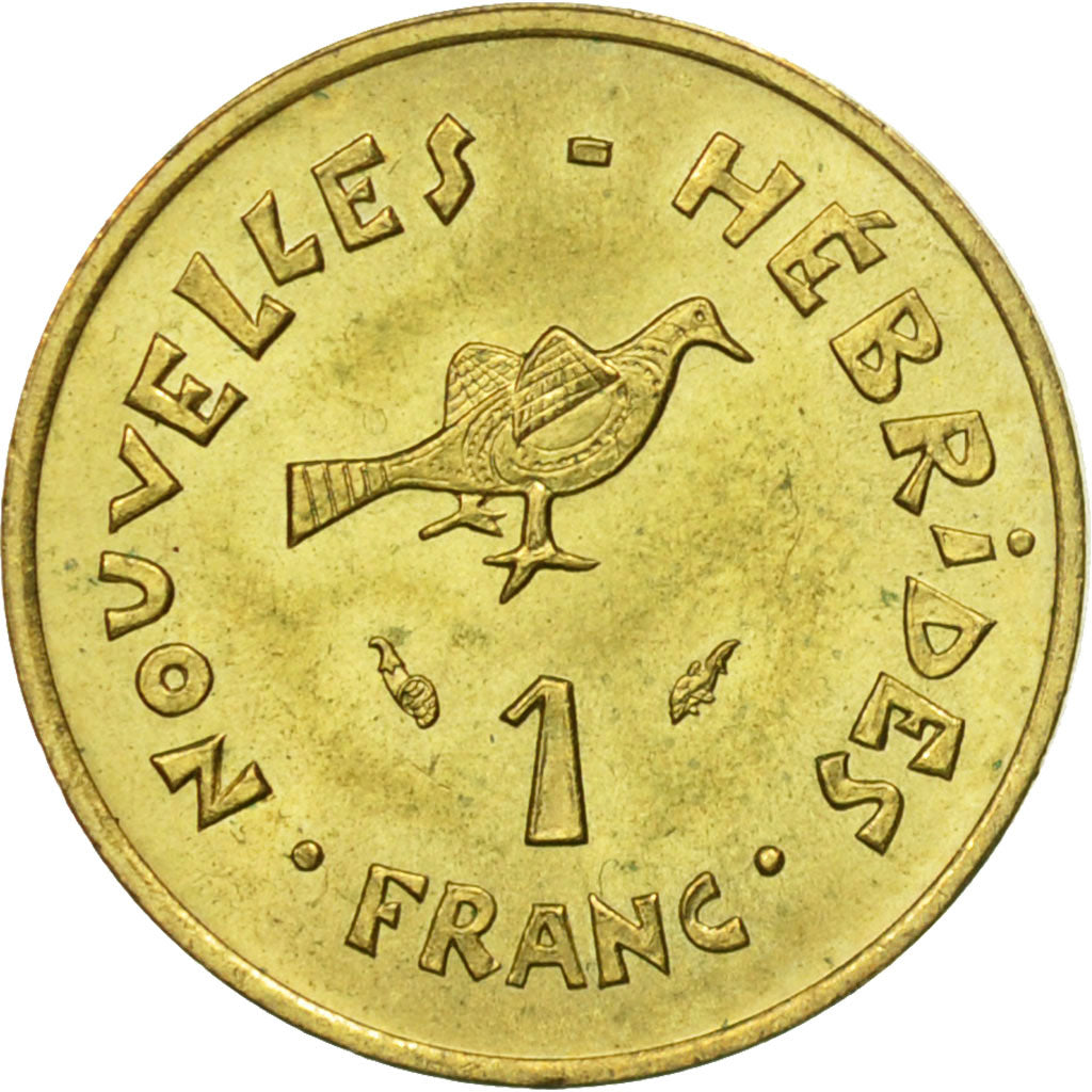 Coin, New Hebrides, Franc, 1973, Paris, AU(50-53), Nickel-brass, KM:4.2