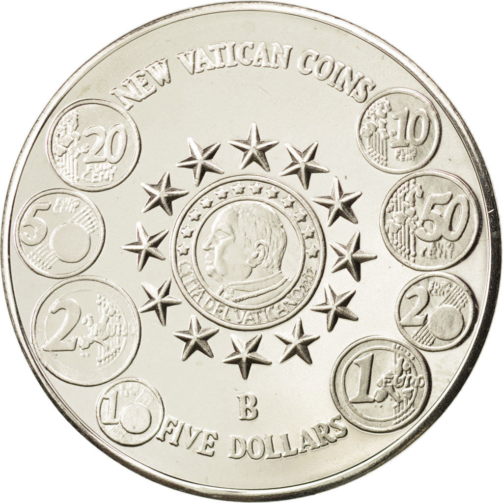 Liberia, 5 Dollars, 2004, MS(64), Silver, 15.35
