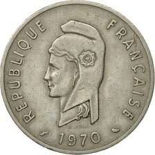 Coin, FRENCH AFARS & ISSAS, 100 Francs, 1970, Paris, EF(40-45), Copper-nickel