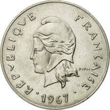 Coin, French Polynesia, 50 Francs, 1967, Paris, AU(55-58), Nickel, KM:7