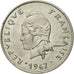 Coin, French Polynesia, 20 Francs, 1967, Paris, AU(50-53), Nickel, KM:6