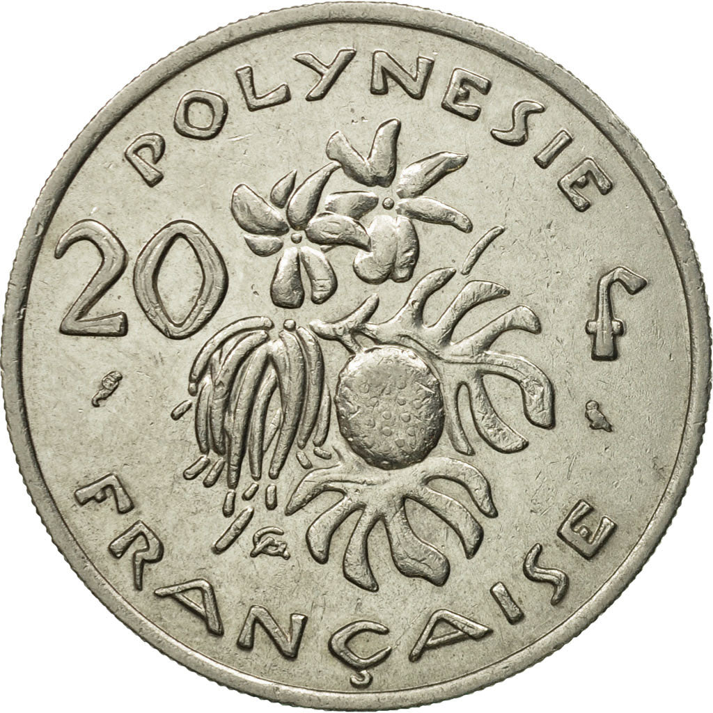 Coin, French Polynesia, 20 Francs, 1967, Paris, AU(50-53), Nickel, KM:6