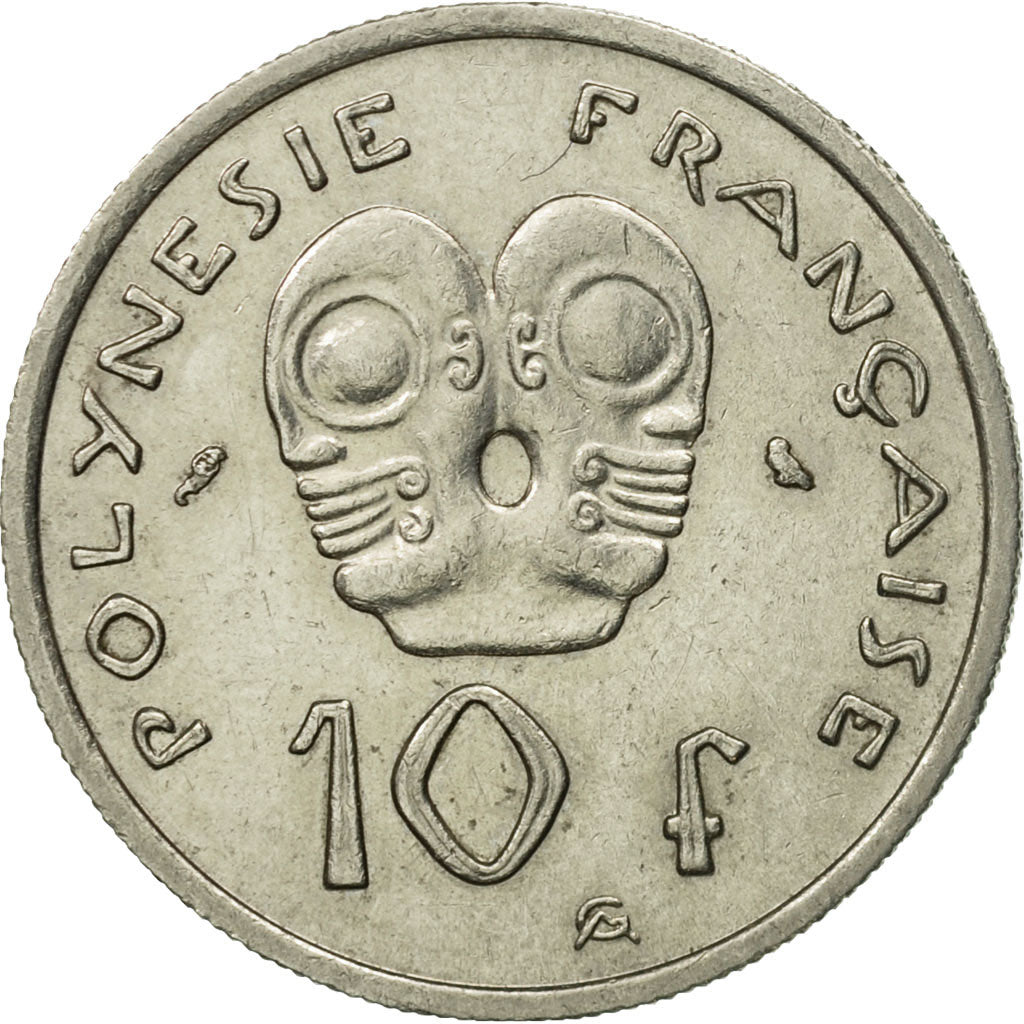 Coin, French Polynesia, 10 Francs, 1967, Paris, AU(50-53), Nickel, KM:5