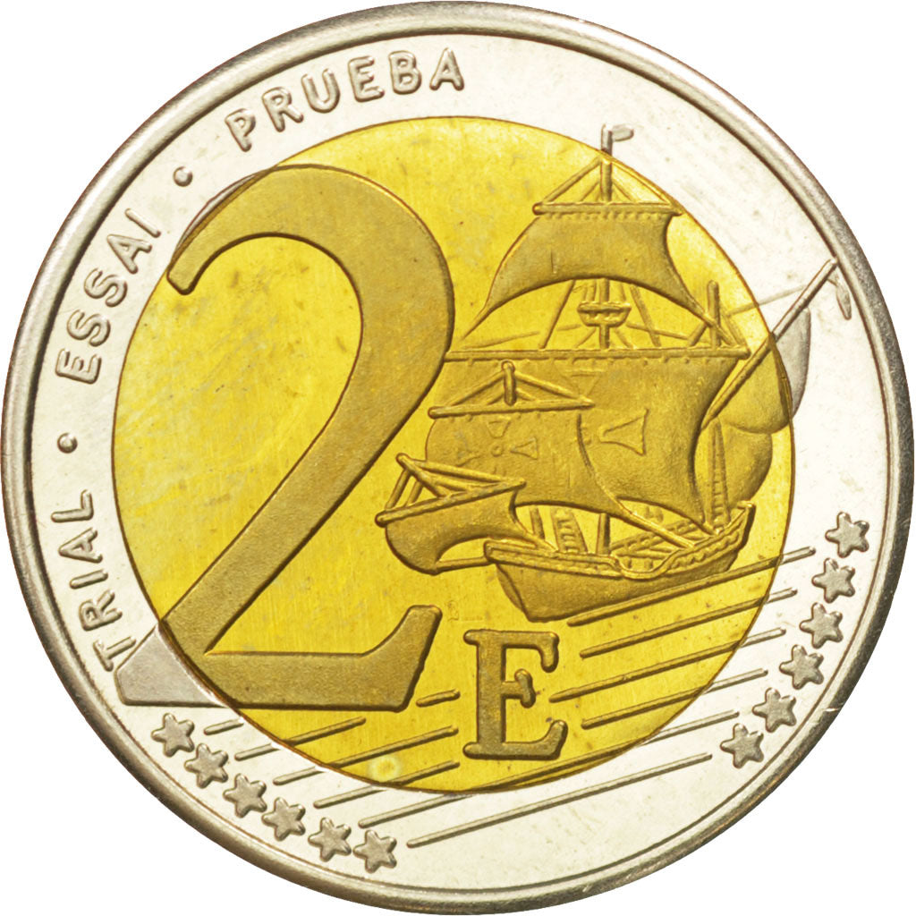 UNITED KINGDOM, 2 Euro, 2002, KM #Pn8, MS(63), Bi-Metallic, 25.7, 8.47