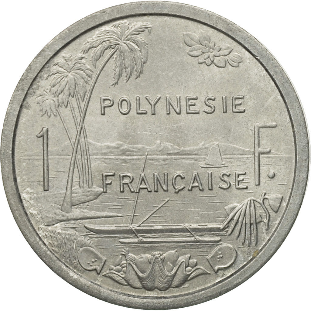 Moneta, Polinezja Francuska, Franc, 1975, Paris, AU(50-53), Aluminium, KM:11