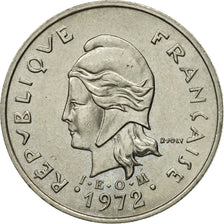 Moneta, Nuova Caledonia, 10 Francs, 1972, Paris, SPL-, Nichel, KM:11