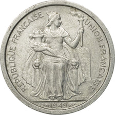 Monnaie, Nouvelle-Calédonie, 2 Francs, 1949, Paris, TTB, Aluminium, KM:3
