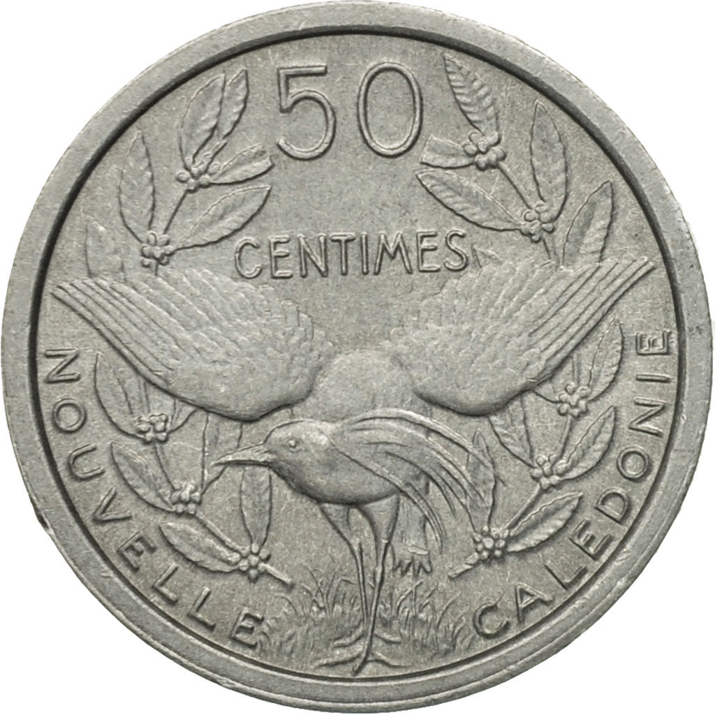 Münze, Neukaledonien, 50 Centimes, 1949, Paris, SS, Aluminium, KM:1