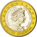 UNITED KINGDOM, Euro, 2002, KM #Pn7, MS(63), Bi-Metallic, 22.8, 6.62
