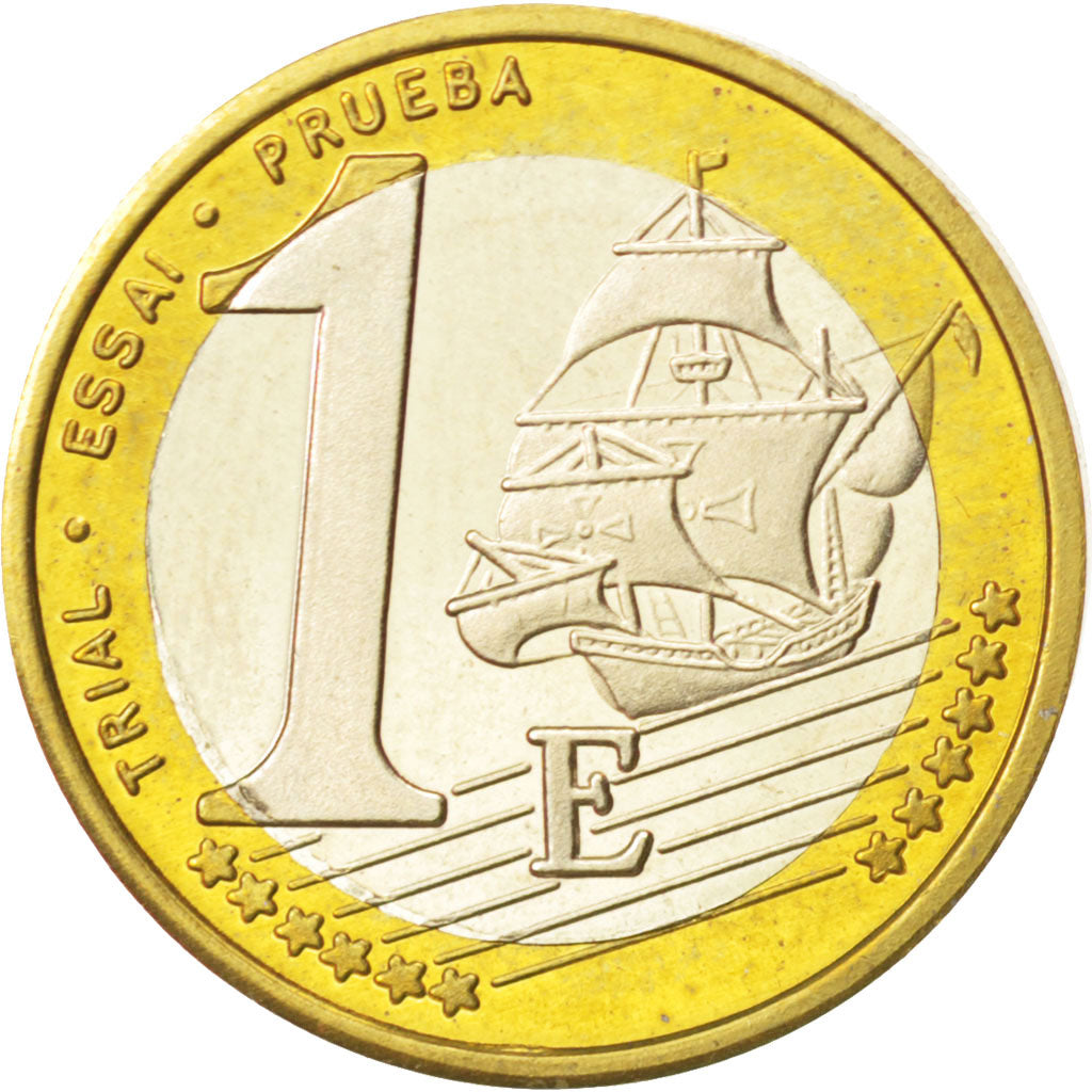 UNITED KINGDOM, Euro, 2002, KM #Pn7, MS(63), Bi-Metallic, 22.8, 6.62