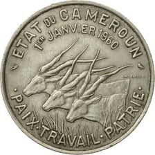 Coin, Cameroon, 50 Francs, 1960, Paris, EF(40-45), Copper-nickel, KM:13