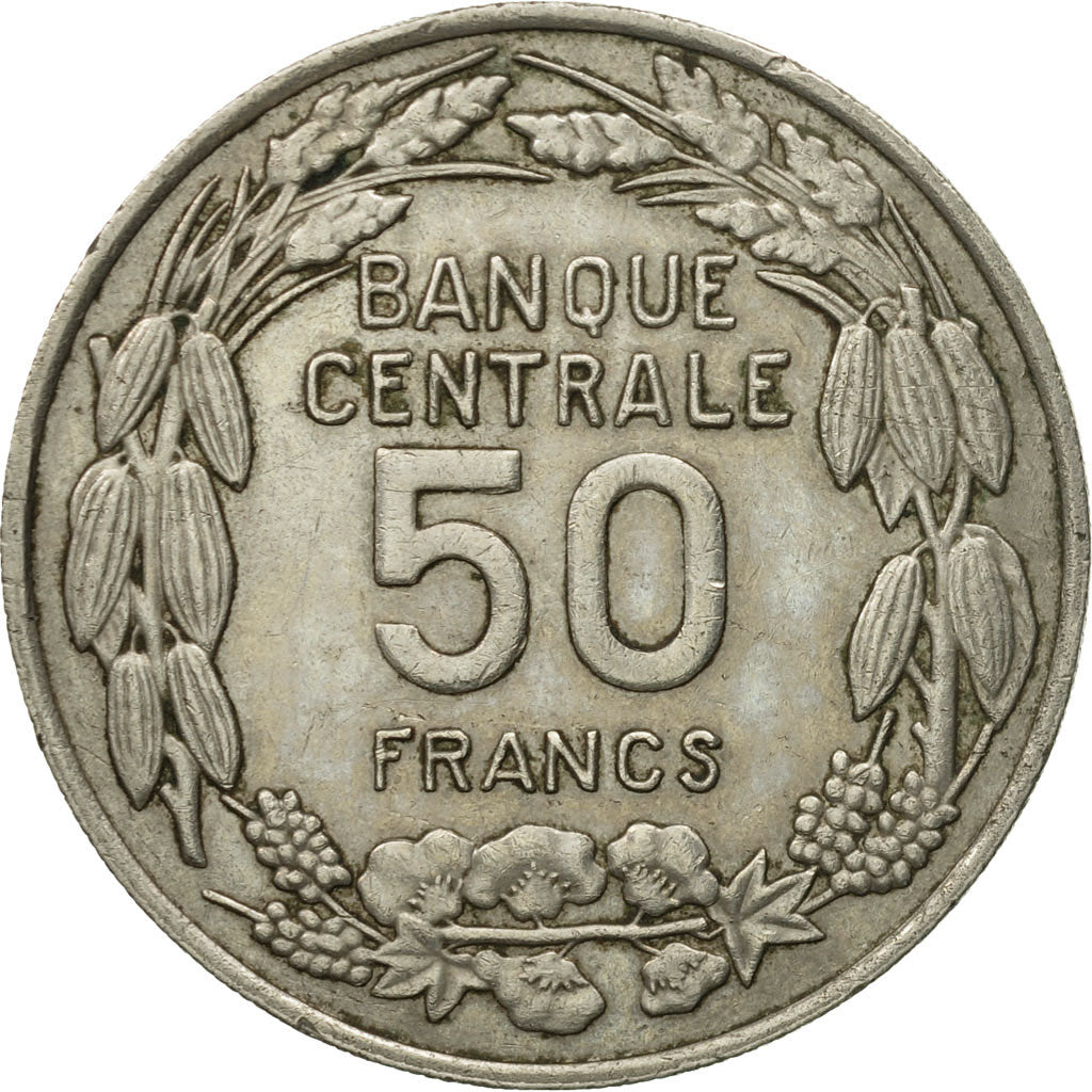 Coin, Cameroon, 50 Francs, 1960, Paris, EF(40-45), Copper-nickel, KM:13