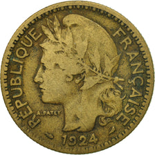 Coin, Cameroon, 2 Francs, 1924, Paris, VF(30-35), Aluminum-Bronze, KM:3