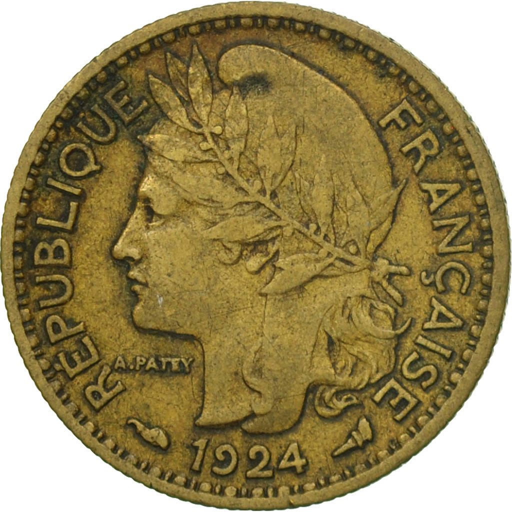 Coin, Cameroon, 50 Centimes, 1924, Paris, EF(40-45), Aluminum-Bronze, KM:1