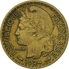 Coin, Cameroon, 50 Centimes, 1924, Paris, EF(40-45), Aluminum-Bronze, KM:1