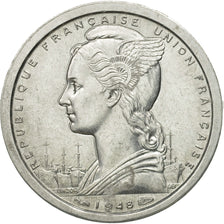 Coin, Cameroon, Franc, 1948, Paris, AU(55-58), Aluminum, KM:8