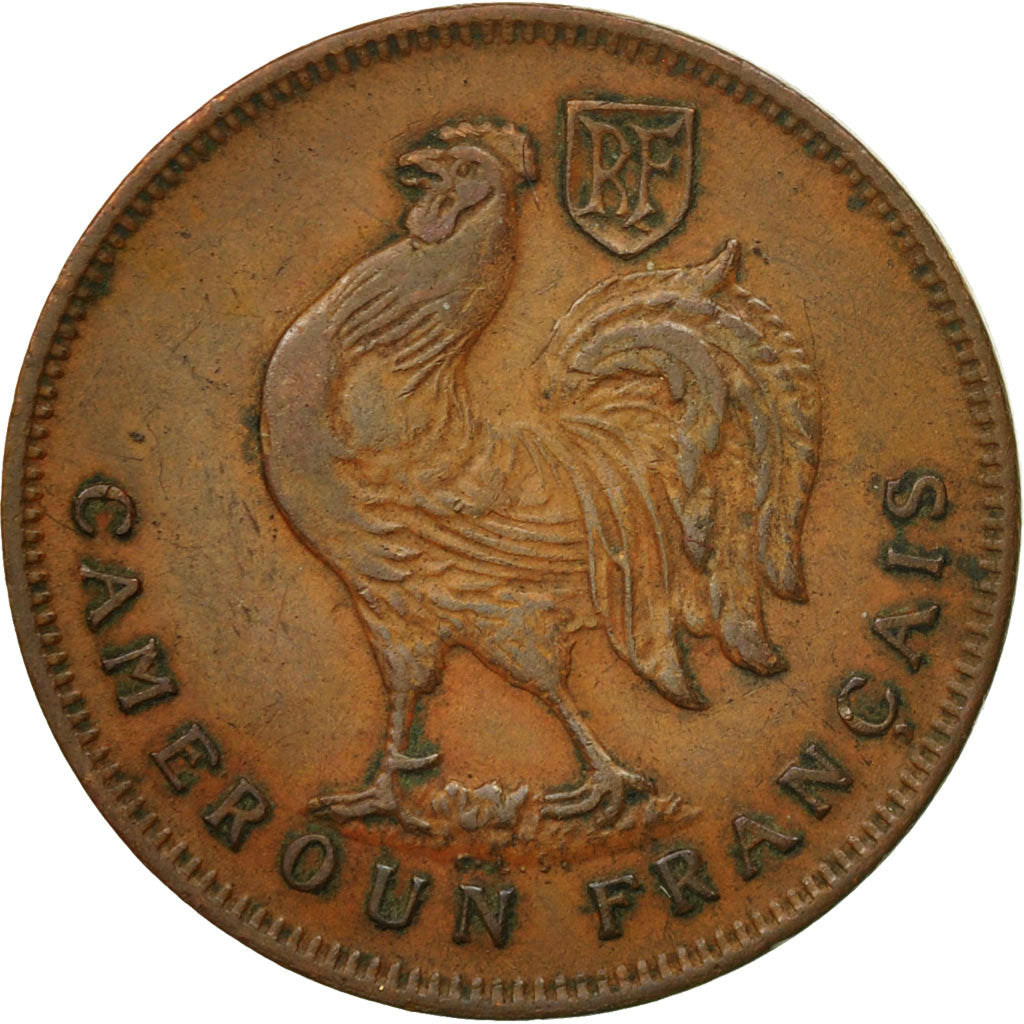 Coin, Cameroon, Franc, 1943, Pretoria, EF(40-45), Bronze, KM:5