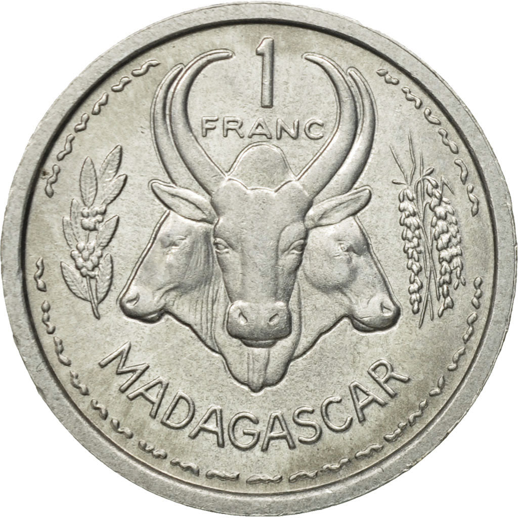 Coin, Madagascar, Franc, 1948, Paris, AU(55-58), Aluminum, KM:3