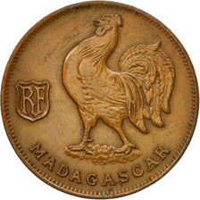 Coin, Madagascar, Franc, 1943, Pretoria, EF(40-45), Bronze, KM:2